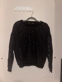 felpa leopardata black