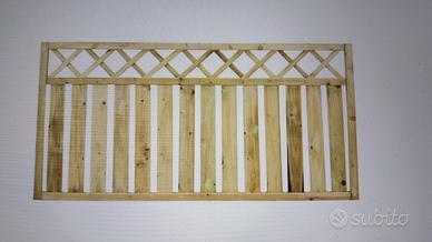 Staccionata Stisa in legno naturale L 180 x H 90 c