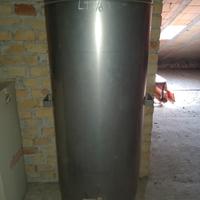 fustino bidoncino olio d'oliva 180 L acciaio inox