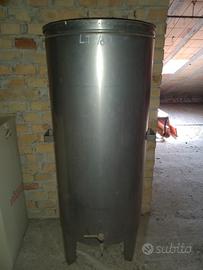 fustino bidoncino olio d'oliva 180 L acciaio inox