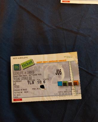 biglietto Juventus anno 2006/07  serie B