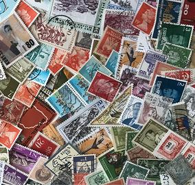 lotto 10000 DIECIMILA 10.000 francobolli mondiali