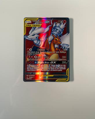 Reshiram & Charizard GX Rainbow Rare 217/214