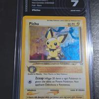 Pichu 12/111 Neo Genesis HOLO+SWIRL AIgrading 7