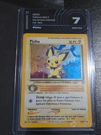 Pichu 12/111 Neo Genesis HOLO+SWIRL AIgrading 7
