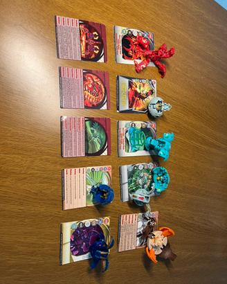 Lotto 7 Bakugan Vintage Spin Master + 9 Carte