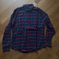 Camicia a quadri boscaiolo OVS rossa/blu