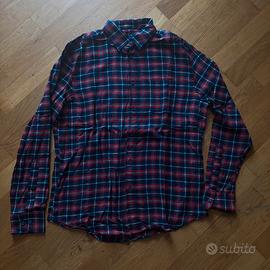 Camicia a quadri boscaiolo OVS rossa/blu
