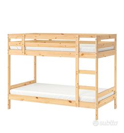 Letto a castello IKEA MYDAL + 2 Materassi compresi