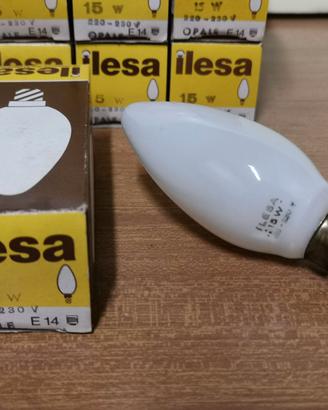 STOCK 8 PZ. LAMPADA OLIVA OPALE E14 220V 15W