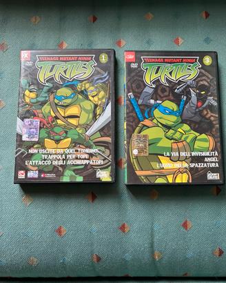 DVD Turtles Vol. 1 Vol. 3 Tartarughe Ninja