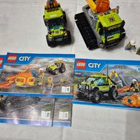 Lotto LEGO City Volcano 60121 + 60122 - Esplorato