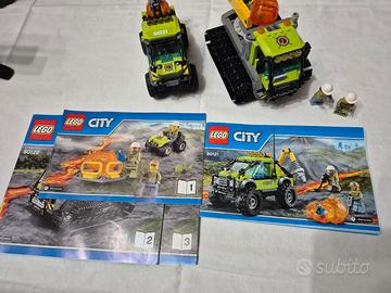 Lotto LEGO City Volcano 60121 + 60122 - Esplorato