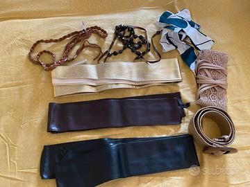 Lotto di cinture estive da abbinare ad abiti vari