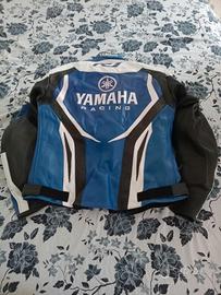 Giubbotto in pelle moto yamaha r1 taglia M