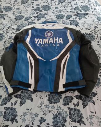 Giubbotto in pelle moto yamaha r1 taglia M