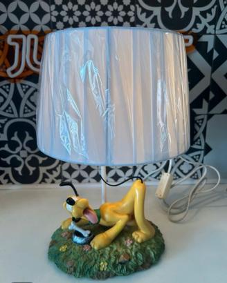Lampada Abat-jour Pluto Walt Disney Statuetta