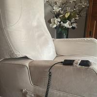 Poltrona massaggiante elettrica in tessuto