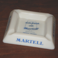 posacenere ashtray martell cognac da tavolo 1970