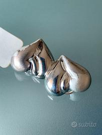 Orecchini argento a cuore