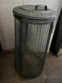 Trespolo zincato a caldo immondizia