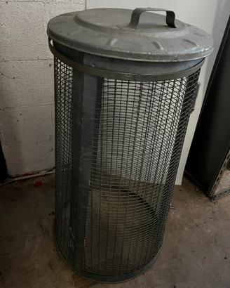 Trespolo zincato a caldo immondizia