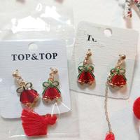 Orecchini Natale con campanella e nappine 1x2€ o 3