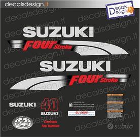 kit di adesivi per motore suzuki df 40 cv