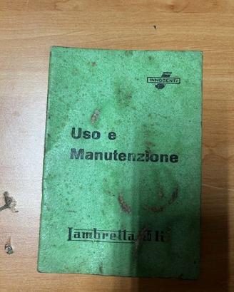 LIBRETTO USO E MAN LAMBRETTA 125 LI