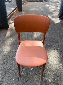 set di sedie marroncino