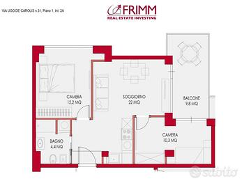 Balduina trilocale con balcone nuovo