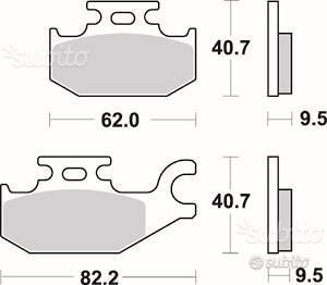 Pastiglie freno braking dietro suzuki SIXTEEN
