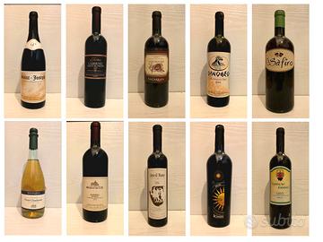 Vini vintage per esposizione o collezione