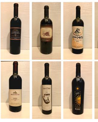 Vini vintage per esposizione o collezione