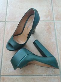 decolté verde bottiglia