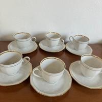 set tazzine con piattino 
