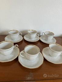 set tazzine con piattino 