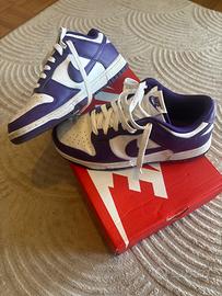 Nike Dunk High originali, colore viola e bianco, t