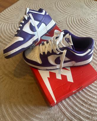 Nike Dunk High originali, colore viola e bianco, t