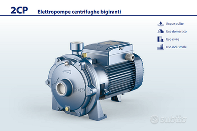 Elettropompa Pedrollo 40/180C bigirante 5,5 Hp