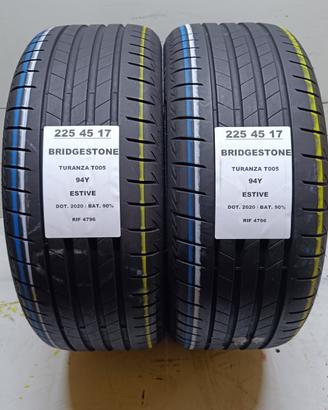 2 GOMME 225 45 17 BRIDGESTONE RIF4796