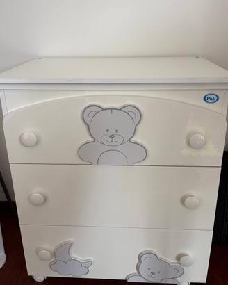 Fasciatoio mobile con cassetti