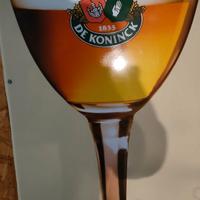 Insegna smaltata birra Belga: " DE KONINCK "
