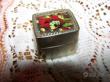 Portapillole Dipinto Miniato del'900