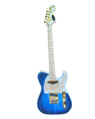 Chitarra di Liuteria TELE GOLD con Top in Acero