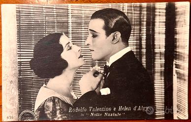 Cartolina Rodolfo Valentino Cinema