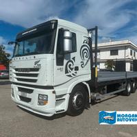 Iveco Stralis 420 3 assi E5 pianale nuovo e rampe