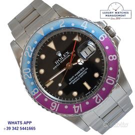 ROLEX GMT Master 16750 never polished fuchsia 1986
