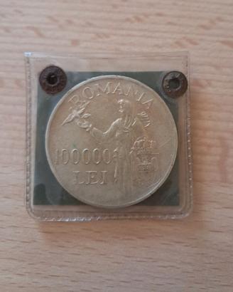 Moneta argento anno 1946 -100000 LEI Romania