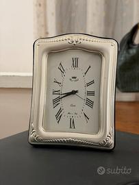 Orologio / sveglia cornice in argento